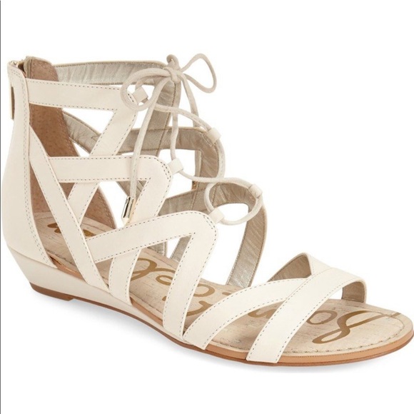 Sam Edelman Shoes - Sam Edelman Dawson Ghillie Sandal in Off White